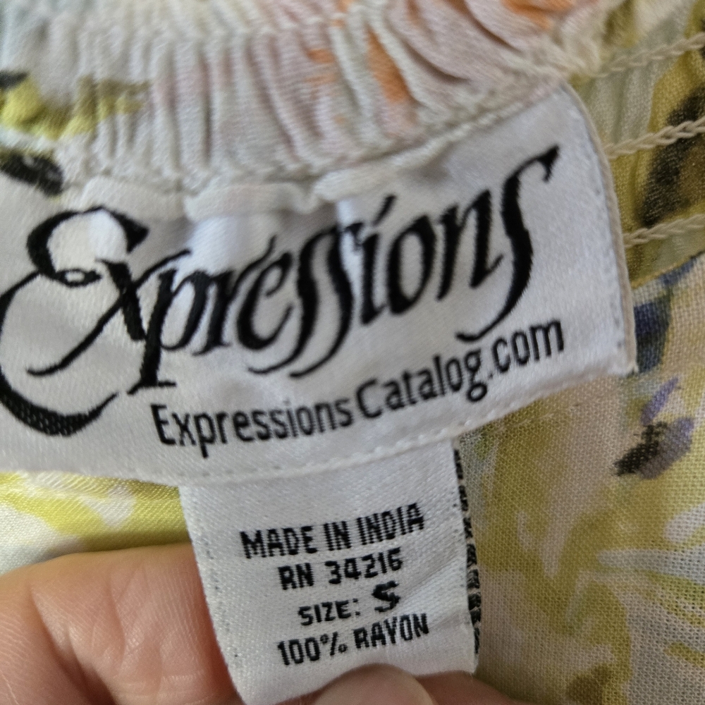 Expressions Catalog Size S Floral Garden Of Eden Sleeveless Maxi Dress-NEW - Picture 2 of 10